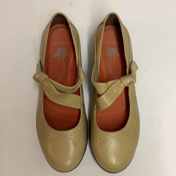WOMENS DANSKO DEIDRA Tan leather Maryjane comfort EDGE SHOES Size 39/8.5-9 - Picture 5 of 12